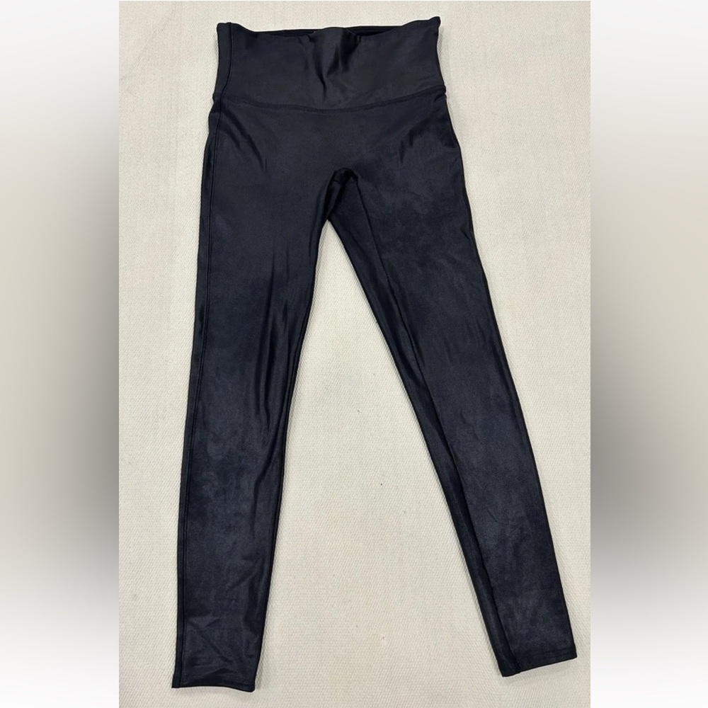 Spanx Faux Leather Leggings High Rise Black Size L